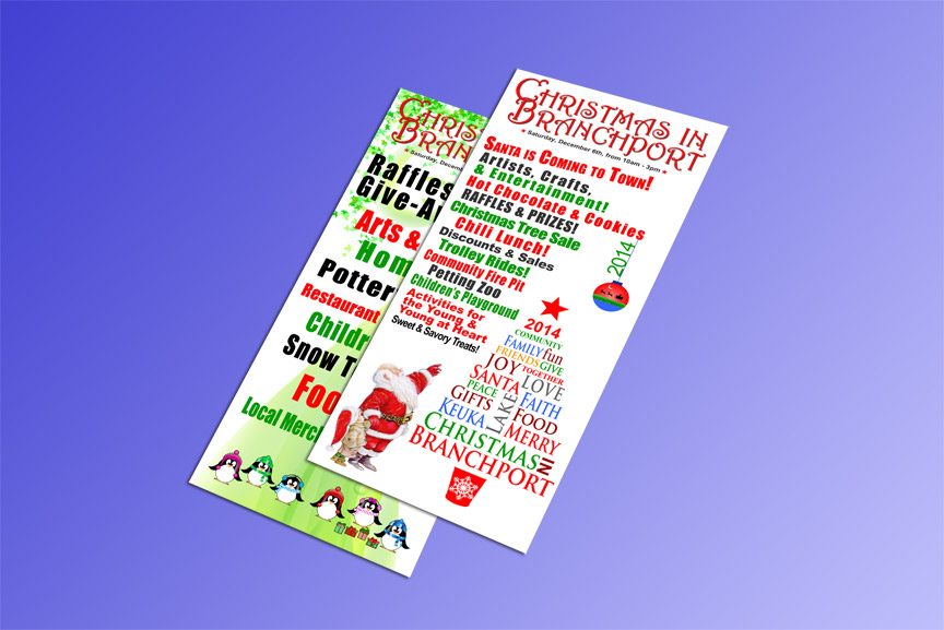 Doug Amey Graphic Design, Crooked Lake Mercantile Christmas Brochure