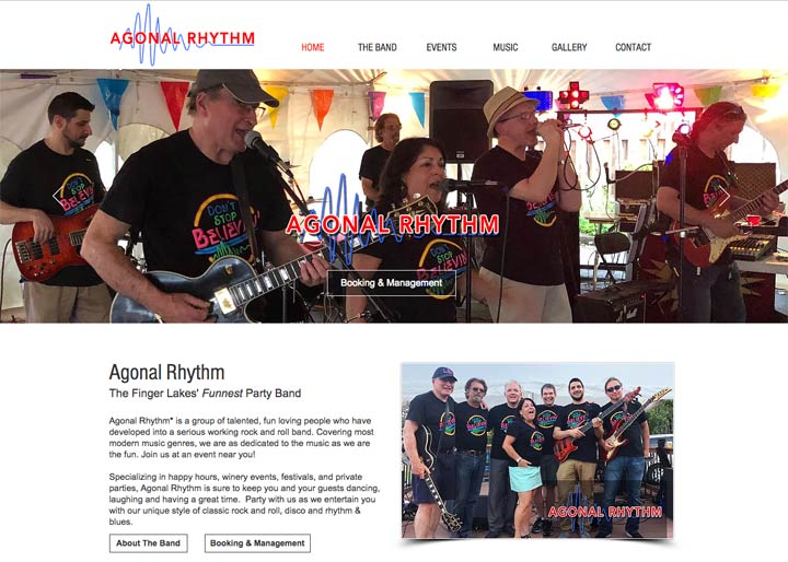 Doug Amey website Design Agonal Rhythm Band