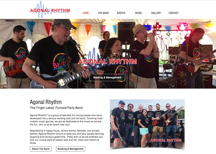 Agonal Rhythm Finger Lakes Web Design