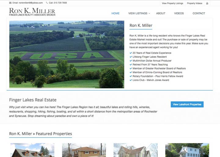 Ron K. Miller, Realtor Doug Amey Web Design