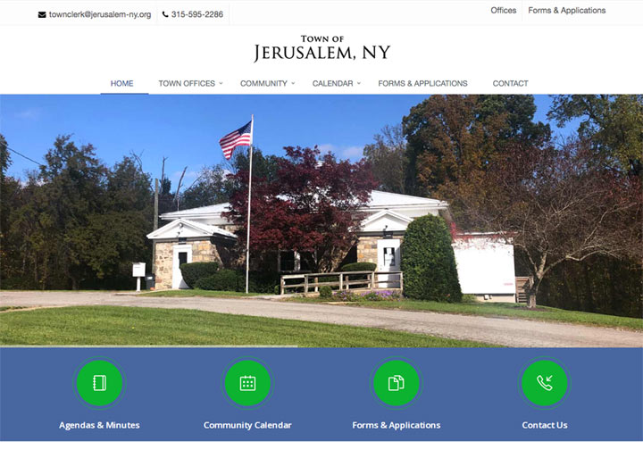 Town of Jerusalem, NY, Doug Amey Website Design